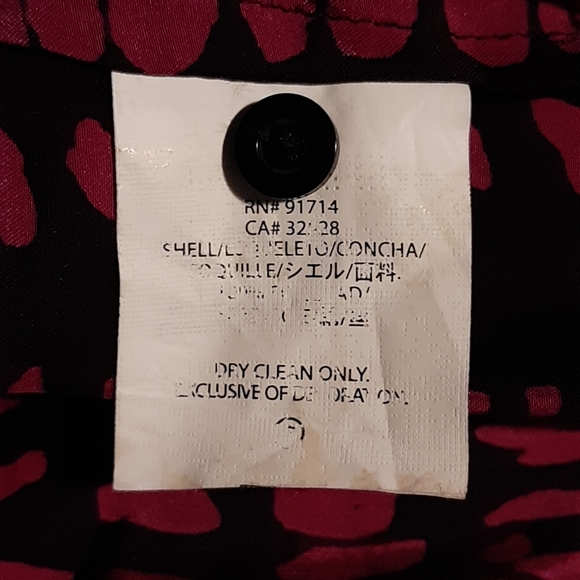 A/X Armani Exchange fuchsia leopard silk dress - Picture 7 of 7